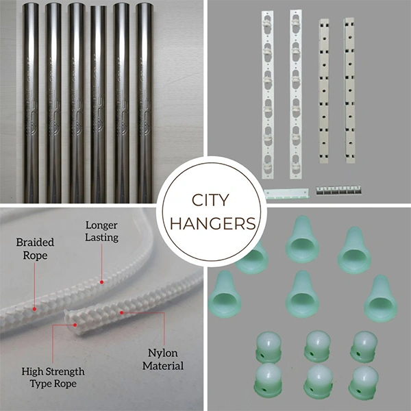Quality materials used in City Hangers cloth drying hanger installation Bangalore